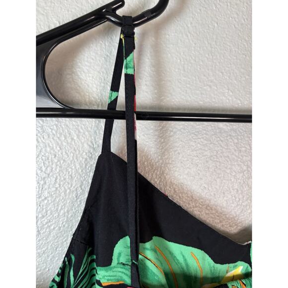 Old Navy Printed Fit & Flare Cami Dress Women’s Large Black Floral‎ Mini - Picture 7 of 9